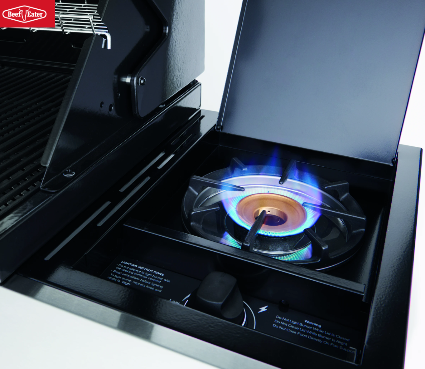 BeefEater 1200E Series - 3 Burner BBQ & Side Burner With Trolley