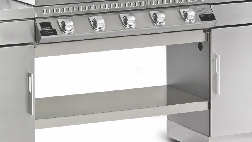 BeefEater 1100 Series ODK 5 Burner Bottom Shelf - Stainless Steel